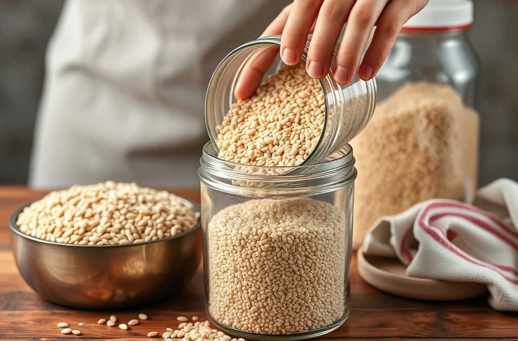 How to Safely Transfer Grains Between Containers: Methods and Precautions
