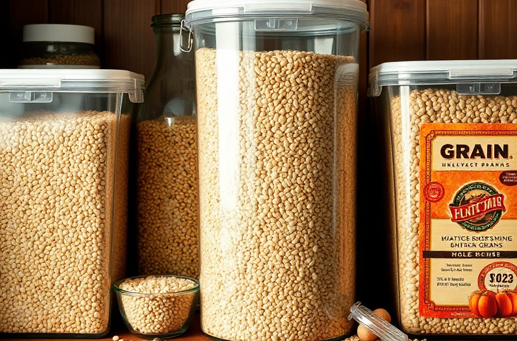 How To Adapt Grain Storage Practices For Small Spaces With Airtight Containers And Rotation