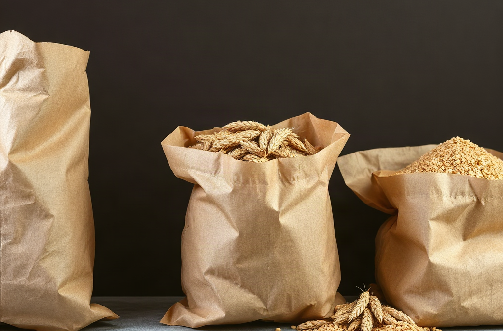 Whole wheat storage in paper bags