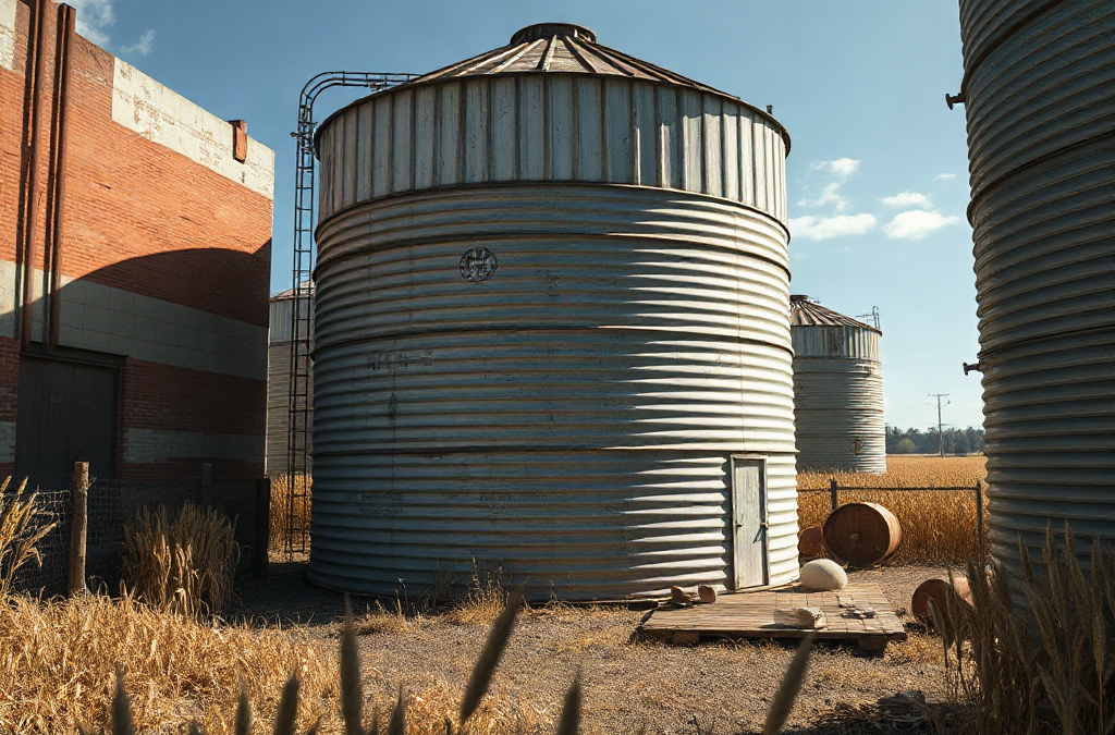 Grain bin homes and safe separation from food stocks