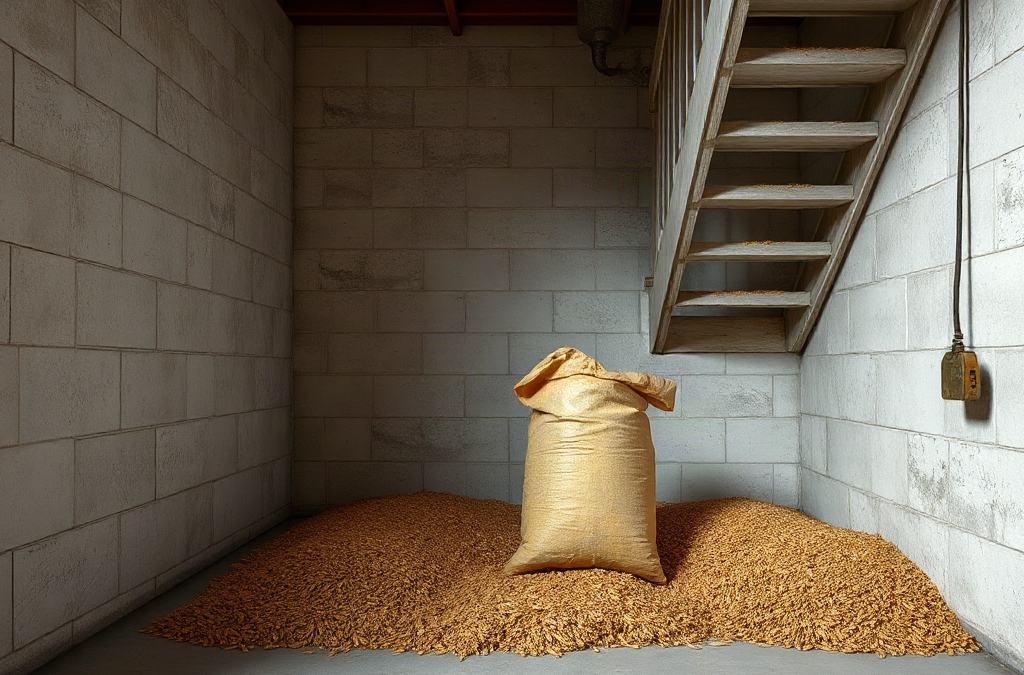 Grain storage under stairs safety considerations