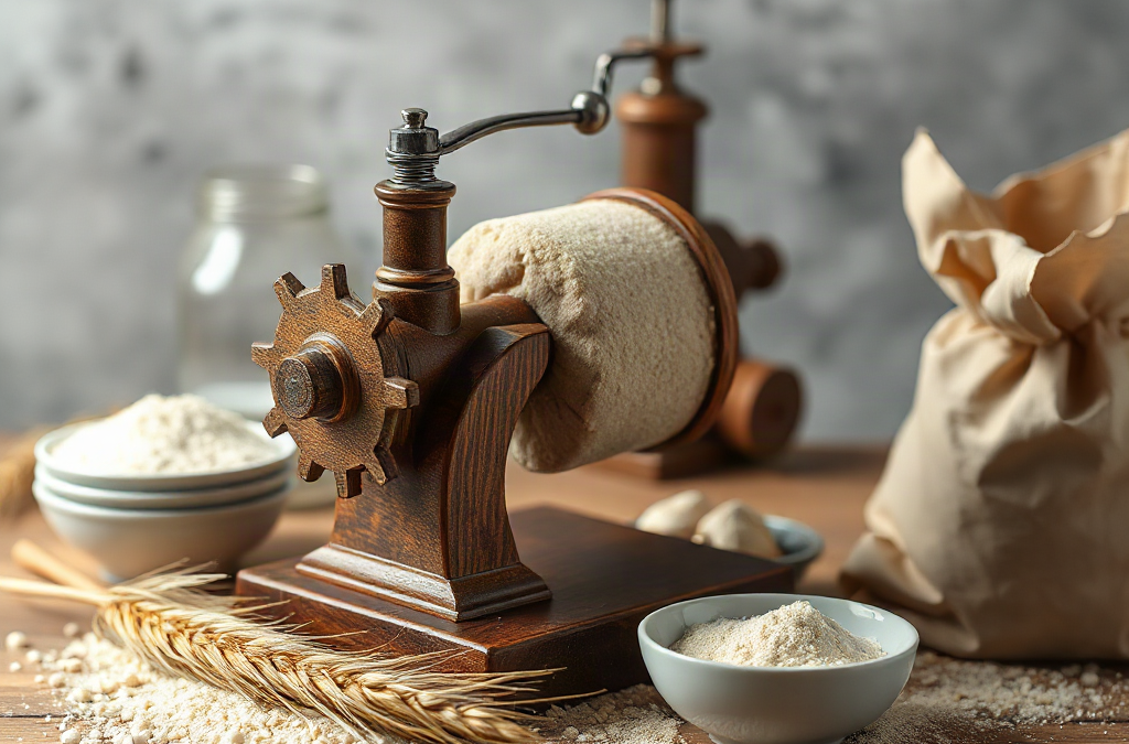 Home grain mills for fresh whole wheat flour