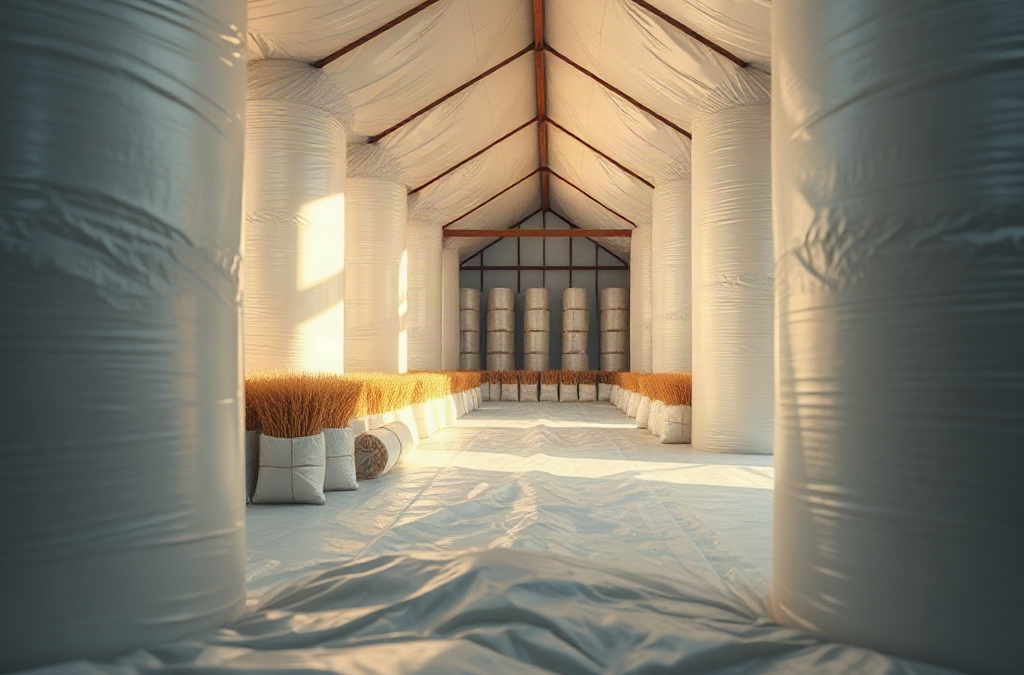 Whole Wheat Storage in a Cold Shed Without Condensation